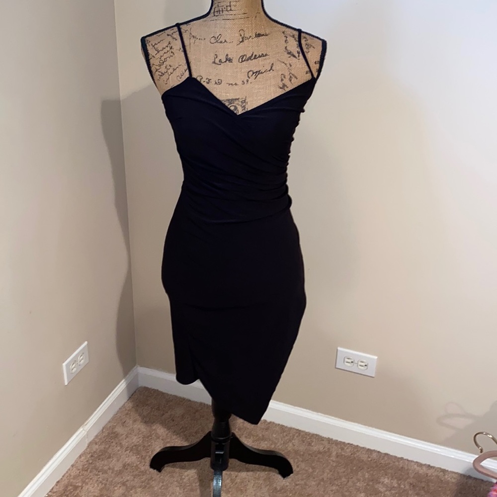 Midi black dress